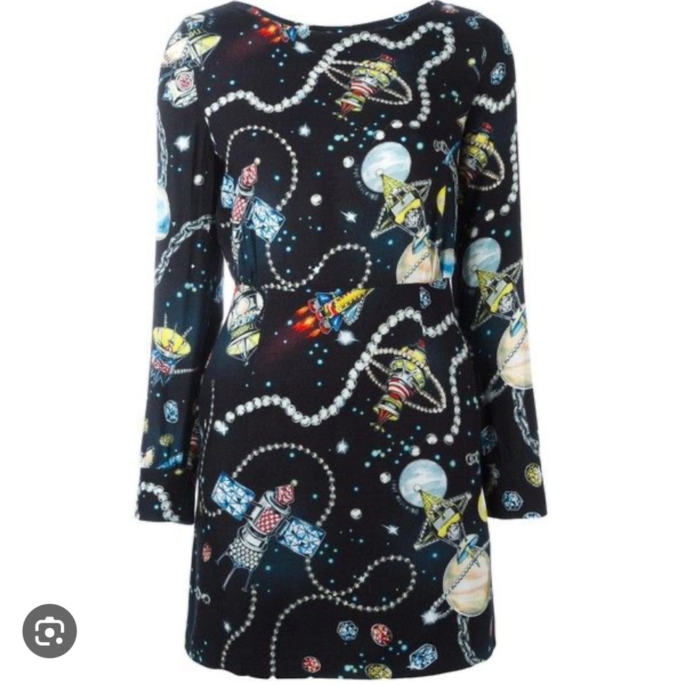 Stunning NWT Moschino dress - galaxy - stars - size 6